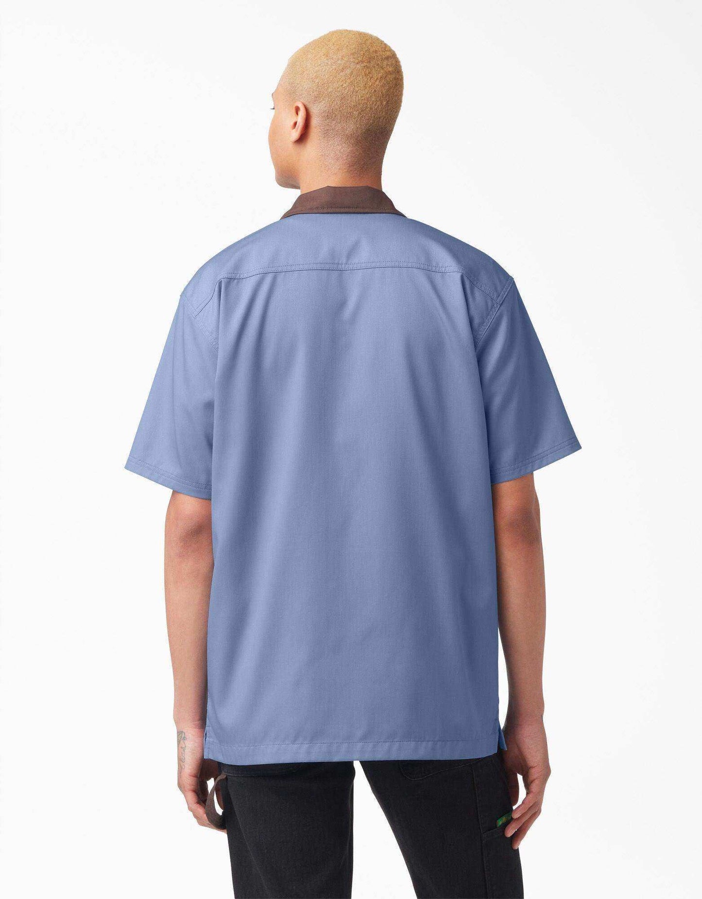 Dickies Vincent Alvarez Block Collar Work Shirt - Gulf Blue - Skoutley Outdoors LLC