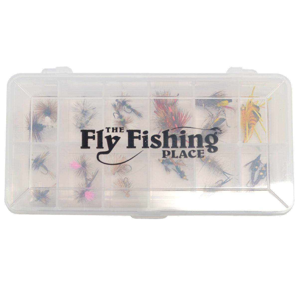 Trout Fly Assortment - Essential Western Dry and Nymph Fly Fishing Flies Collection - 2 Dozen Trout Flies with Fly Box - Skoutley Outdoors LLC