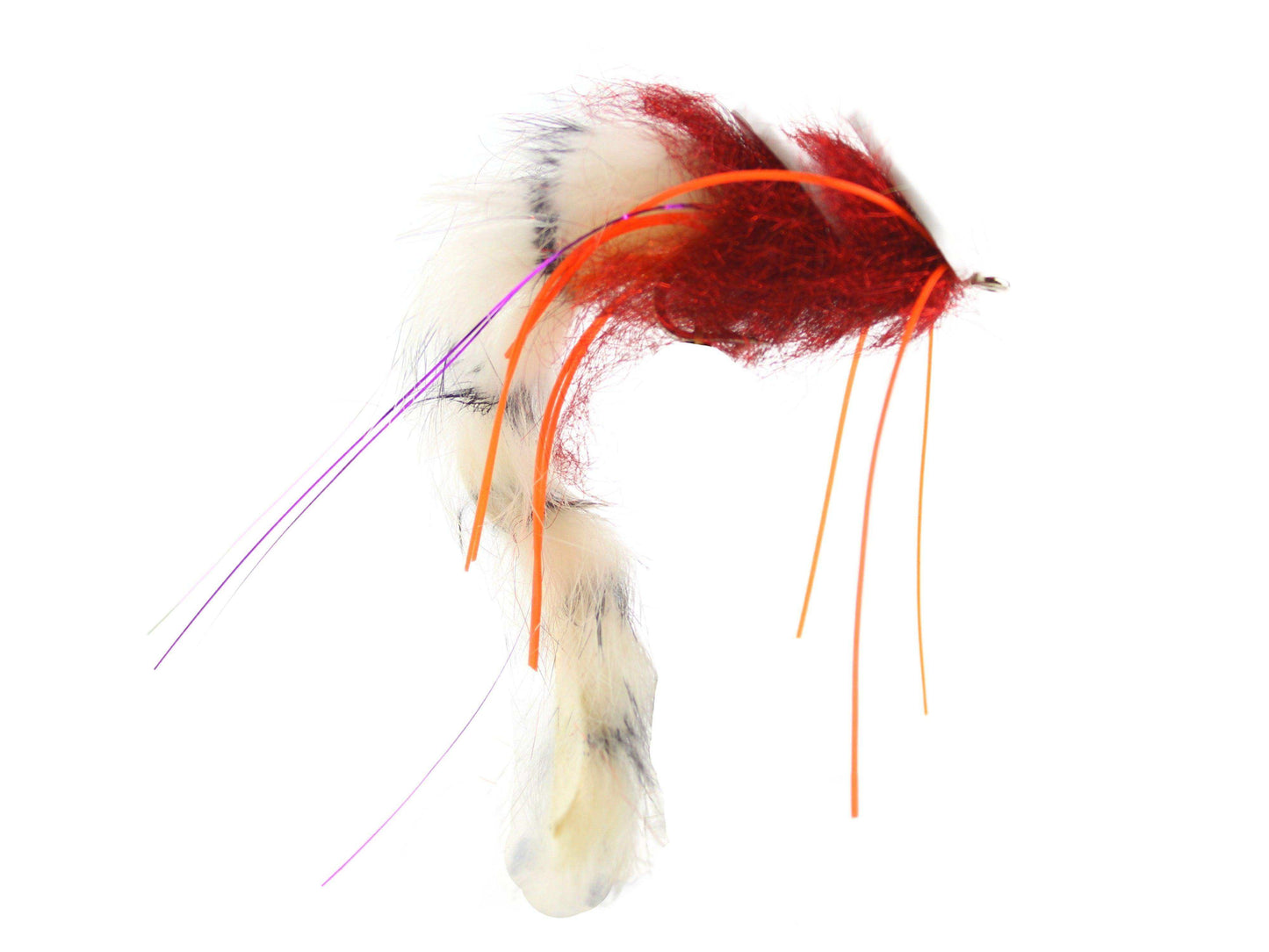 Saltwater EP Foam Diver, size 2/0 | White | Red | Orange | Qty. 2 | Wild Water Fly Fishing - Skoutley Outdoors LLC