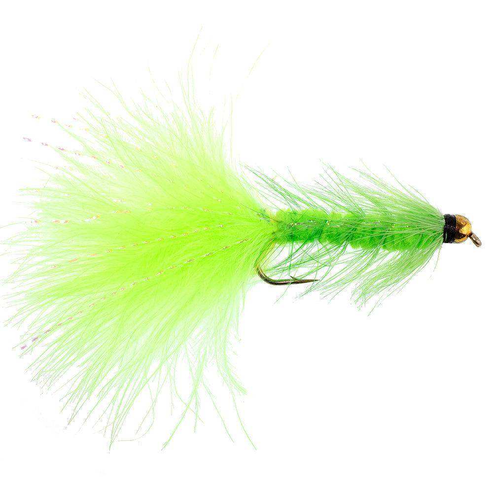 Basics Collection - Crystal Woolly Bugger Assortment - 10 Bead Head Wet Flies - 5 Patterns - Hook Size 4 - Skoutley Outdoors LLC