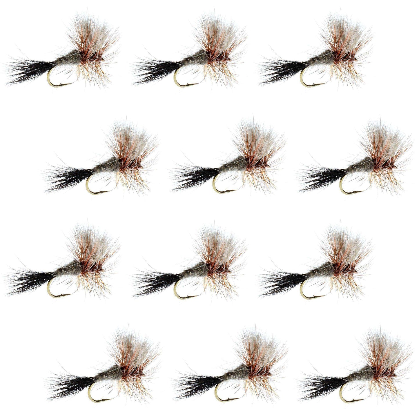 Ausable Wulff Classic Dry Fly 1 Dozen Flies Hook Size 10 - Skoutley Outdoors LLC