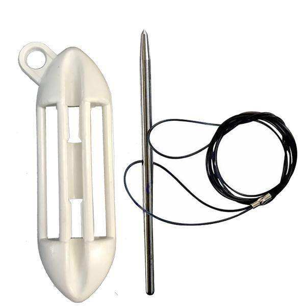 Fish Stringer w/ Dive Belt Holster (White) - Skoutley Outdoors LLC