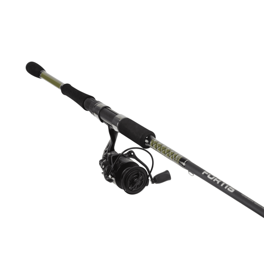 7' Medium Action 2 Piece Fiberglass/Graphite Spinning Rod and 4000 Spinning Reel Package | FORTIS - Skoutley Outdoors LLC