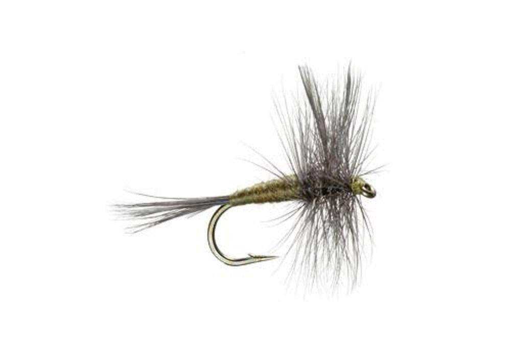 3 Pack Blue Wing Olive BWO Classic Dry Fly - Hook Size 14 - Skoutley Outdoors LLC