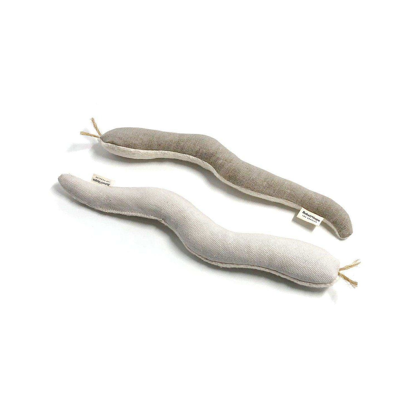 Snake Toy for Cats in Cotton with Buckwheat Crinkles and Organic Catnip - Skoutley Outdoors LLC