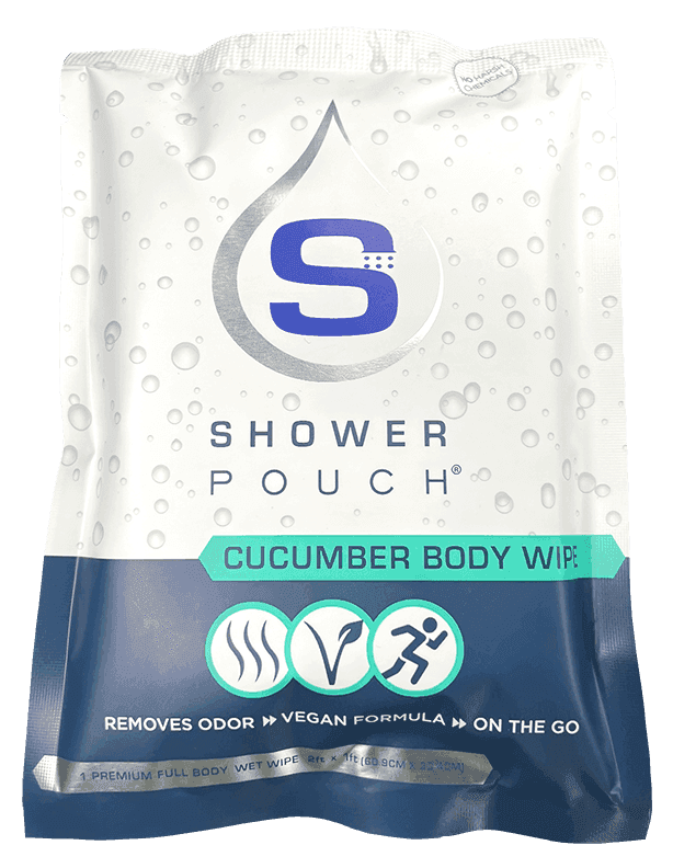 15-pack Shower Pouch XL (2' x 1') Body Wipes - Skoutley Outdoors LLC