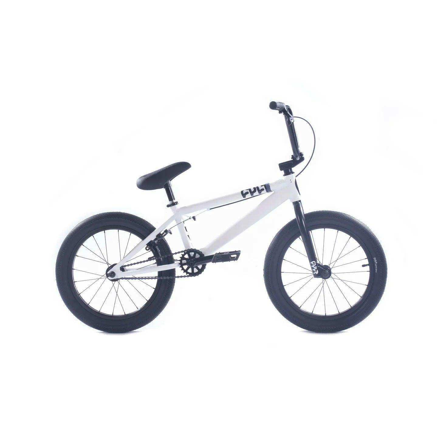 Cult 2025 Juvenile 18″ Complete BMX Bike - White - Skoutley Outdoors LLC