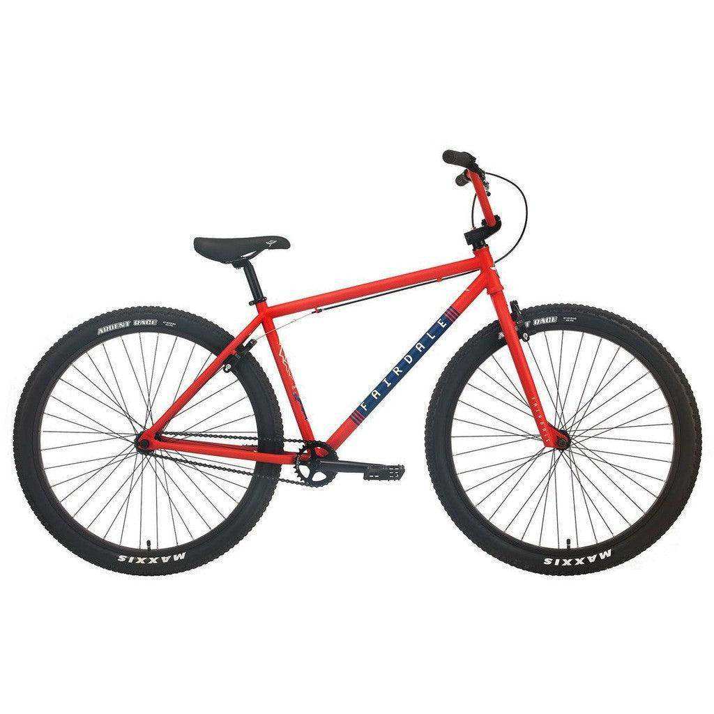 Fairdale Taj 27.5″ Complete Cruiser Bike - Matte Fire Engine Red - Skoutley Outdoors LLC