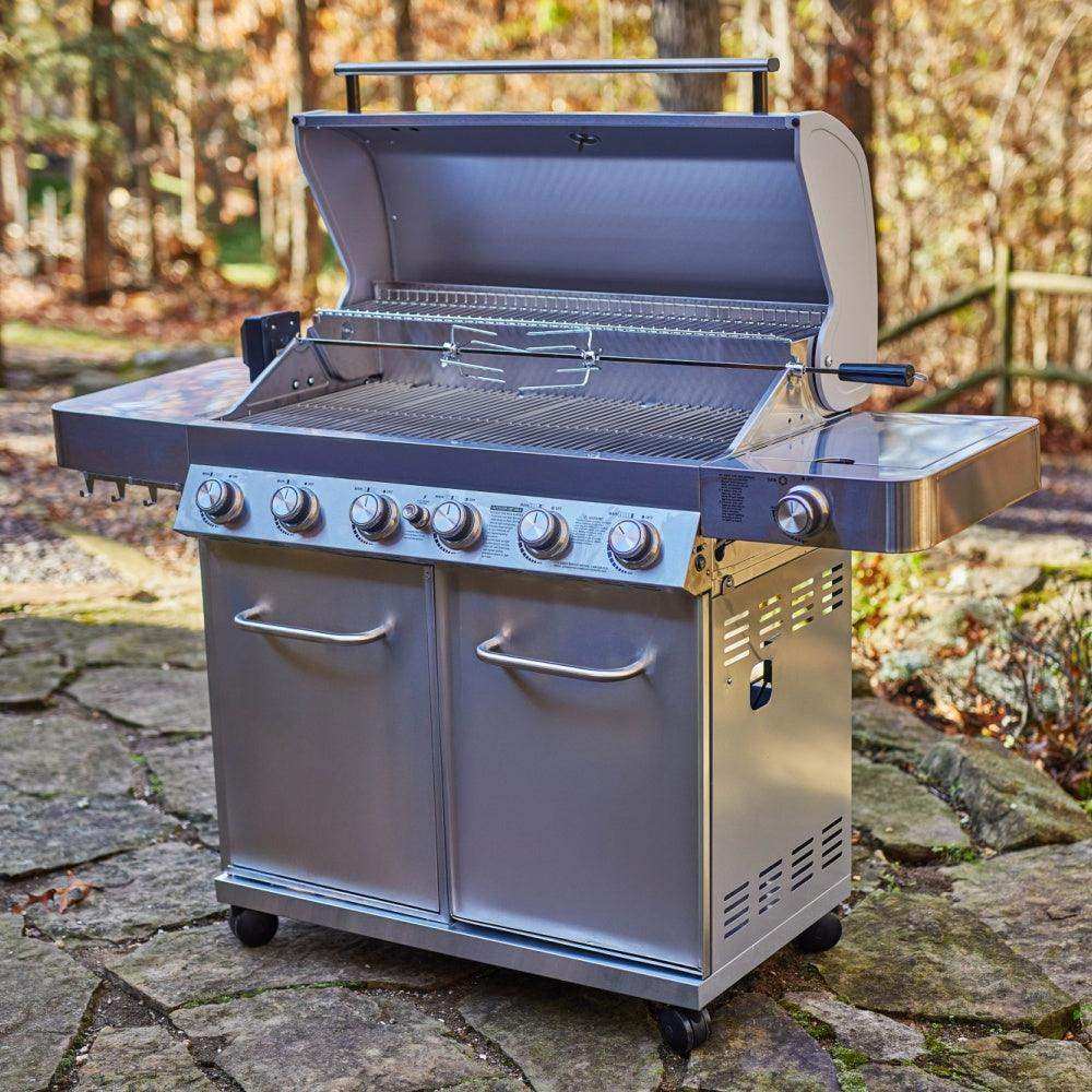 77352 | Full Stainless Propane Gas Grill - Skoutley Outdoors LLC