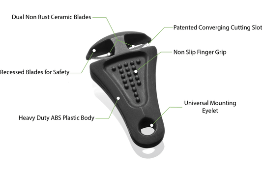 Line Cutterz Ceramic Blade Zipper Pull - Skoutley Outdoors LLC