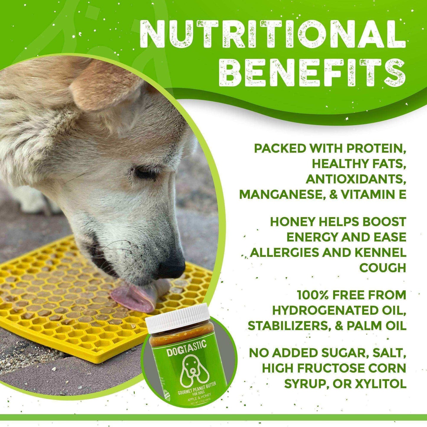 Dogtastic Gourmet Peanut Butter for Dogs - Pumpkin & Flax Seed Flavor - Skoutley Outdoors LLC