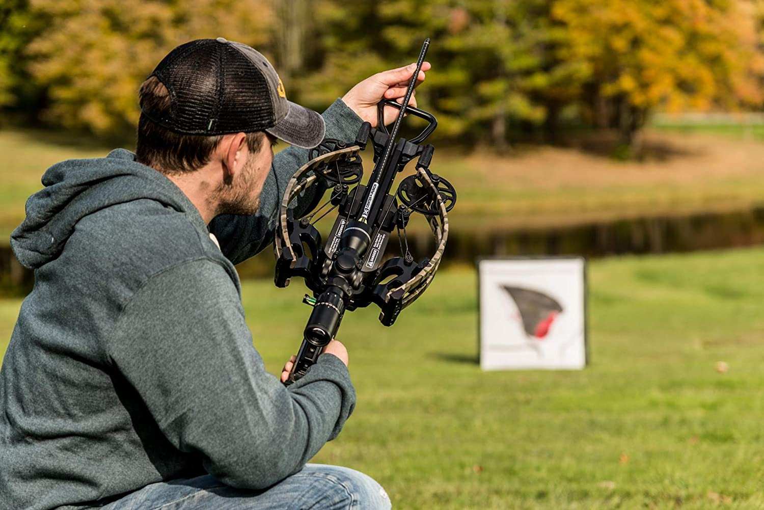 Iron Man 24" Xtreme 500 High Kinetic Energy Crossbow Target w/ Weather Cover - Skoutley Outdoors LLC