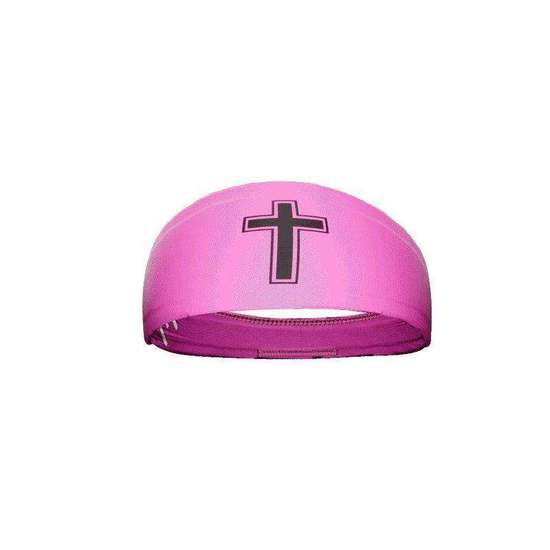 Faith Cross Pink Headband - Skoutley Outdoors LLC