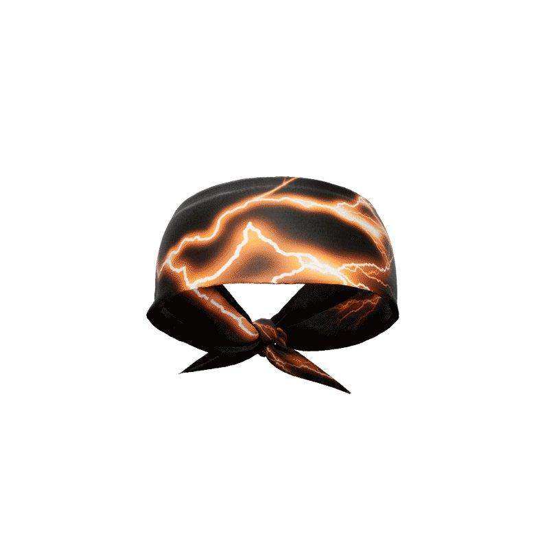 Orange Lightning Tie Headband - Skoutley Outdoors LLC