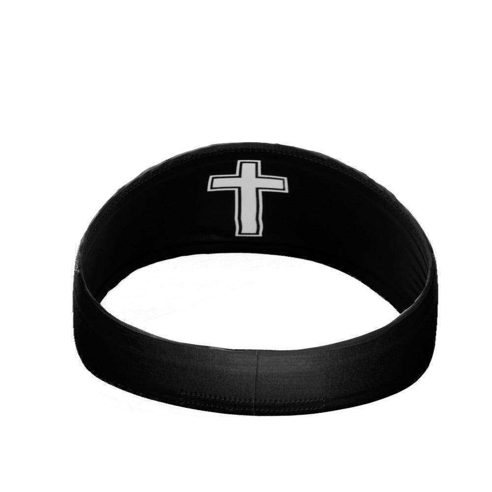 Faith Cross Black Headband - Skoutley Outdoors LLC