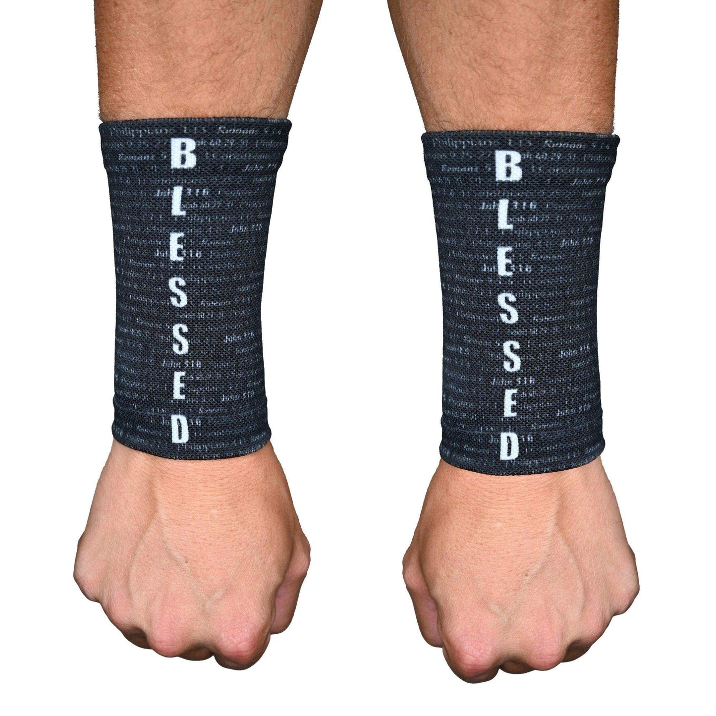 Black BLESSED Wrist Support Sleeves - Skoutley Outdoors LLC