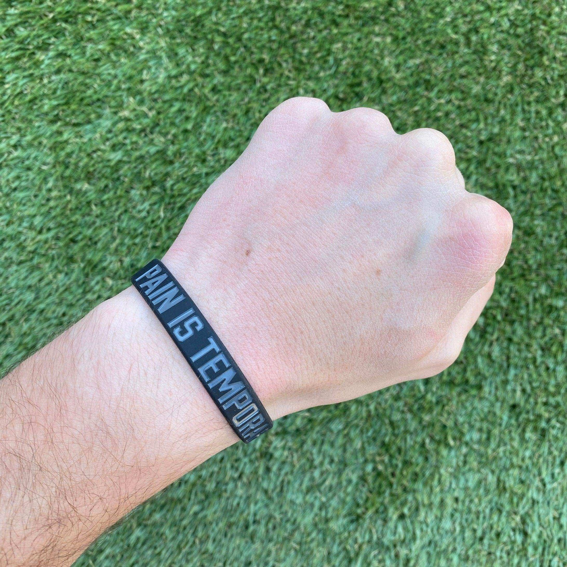 PAIN IS TEMPORARY Wristband - Skoutley Outdoors LLC