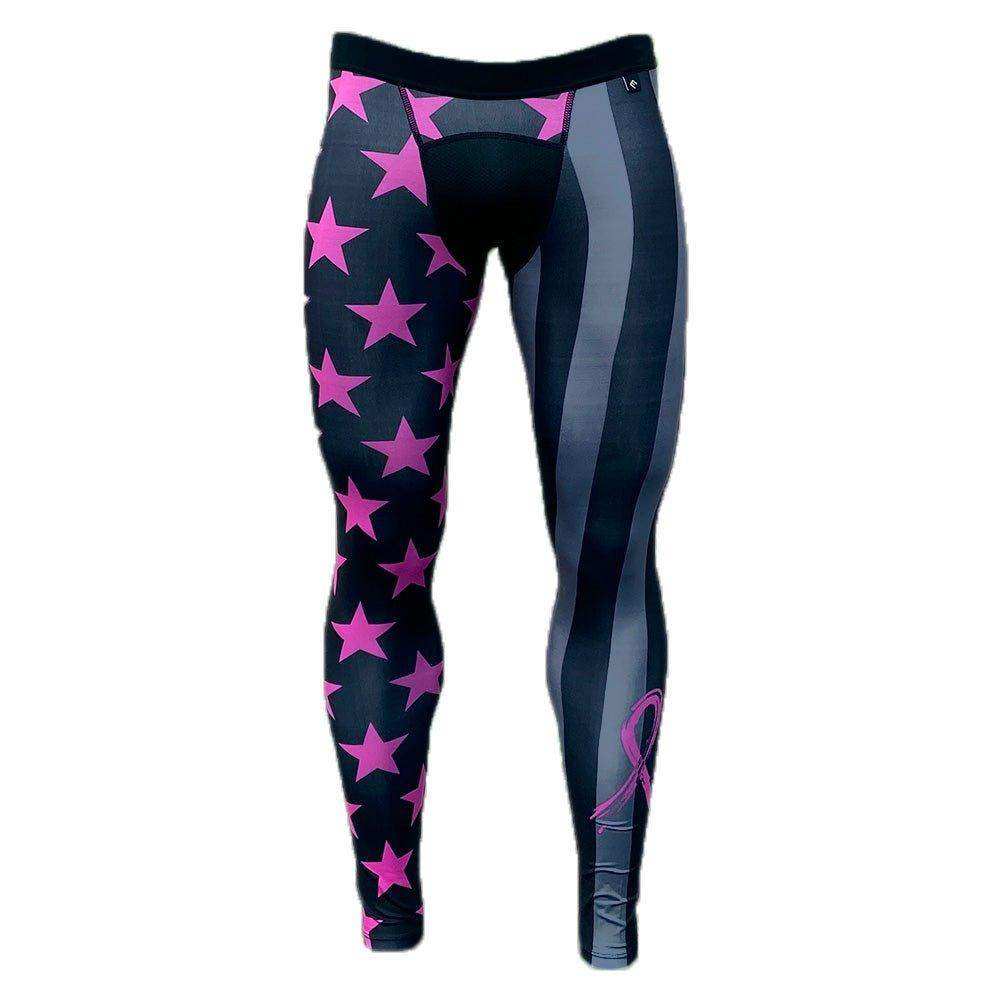 Shadow USA Flag - Breast Cancer Awareness Compression Tights - Skoutley Outdoors LLC