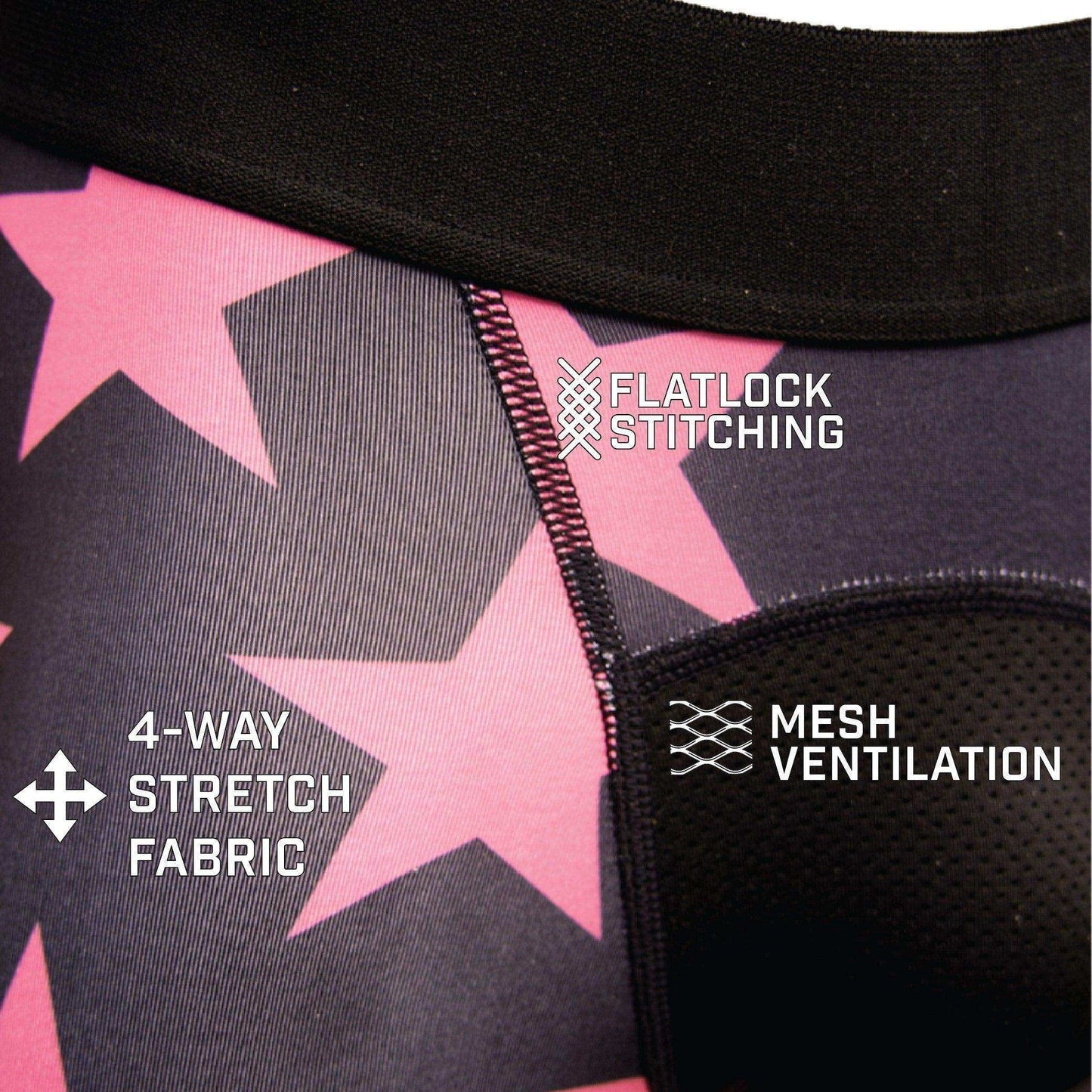 Shadow USA Flag - Breast Cancer Awareness Compression Tights - Skoutley Outdoors LLC