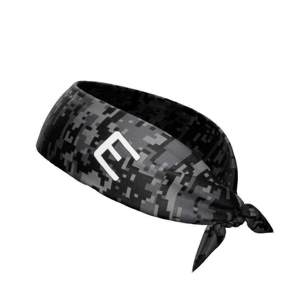 Black Digi Camo Tie Headband - Skoutley Outdoors LLC