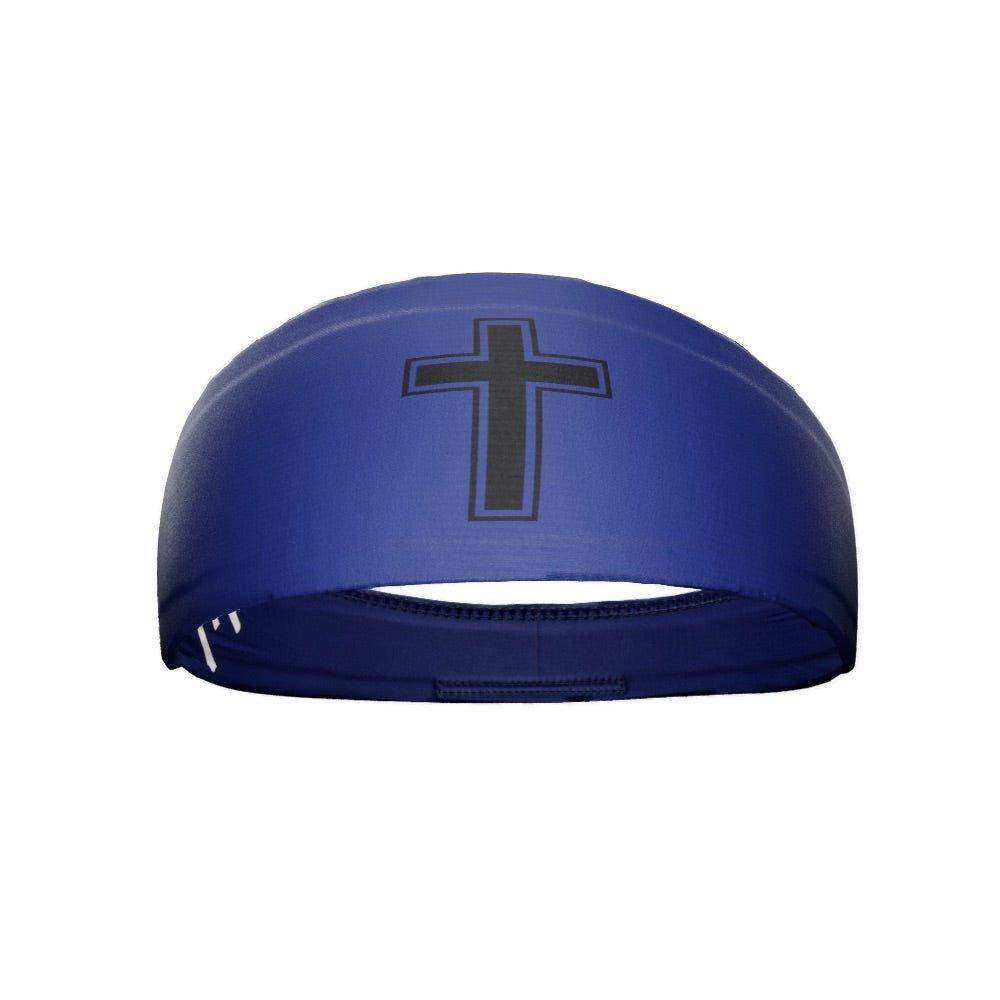 Faith Cross Navy Headband - Skoutley Outdoors LLC