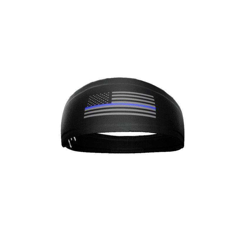 Tactical Thin Blue Line USA Flag Headband - Skoutley Outdoors LLC