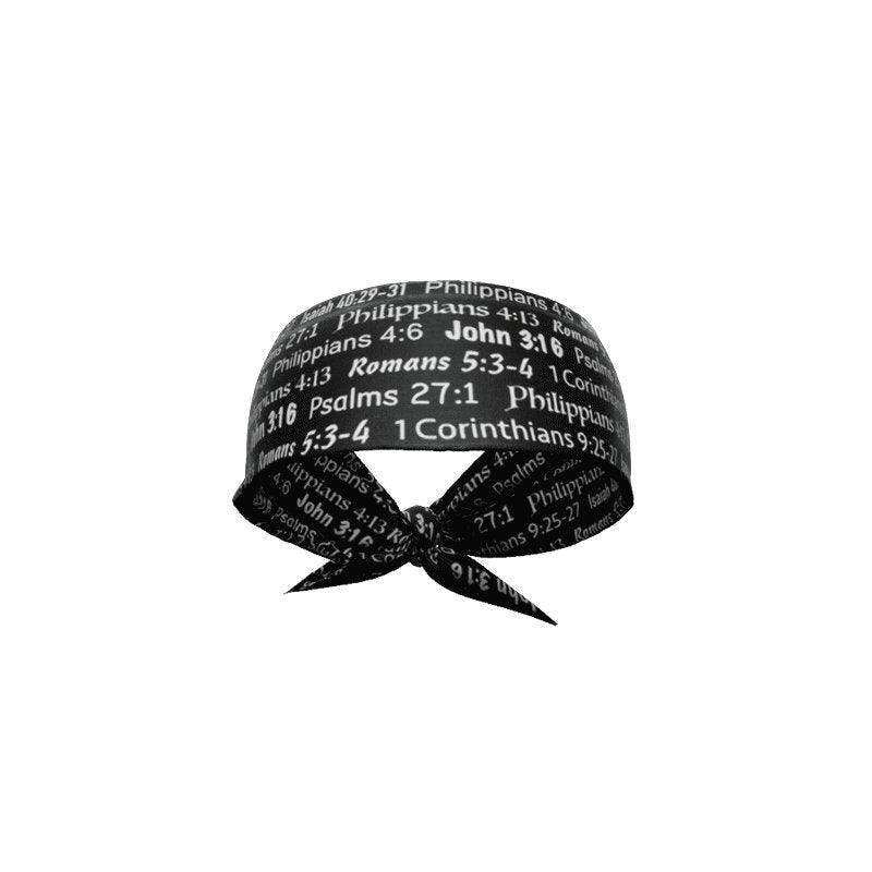 Black Bible Verse Tie Headband - Skoutley Outdoors LLC