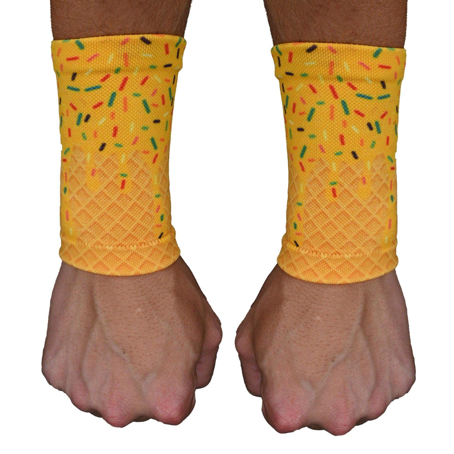 Yellow Ice Cream Wrist Support Sleeves - Skoutley Outdoors LLC