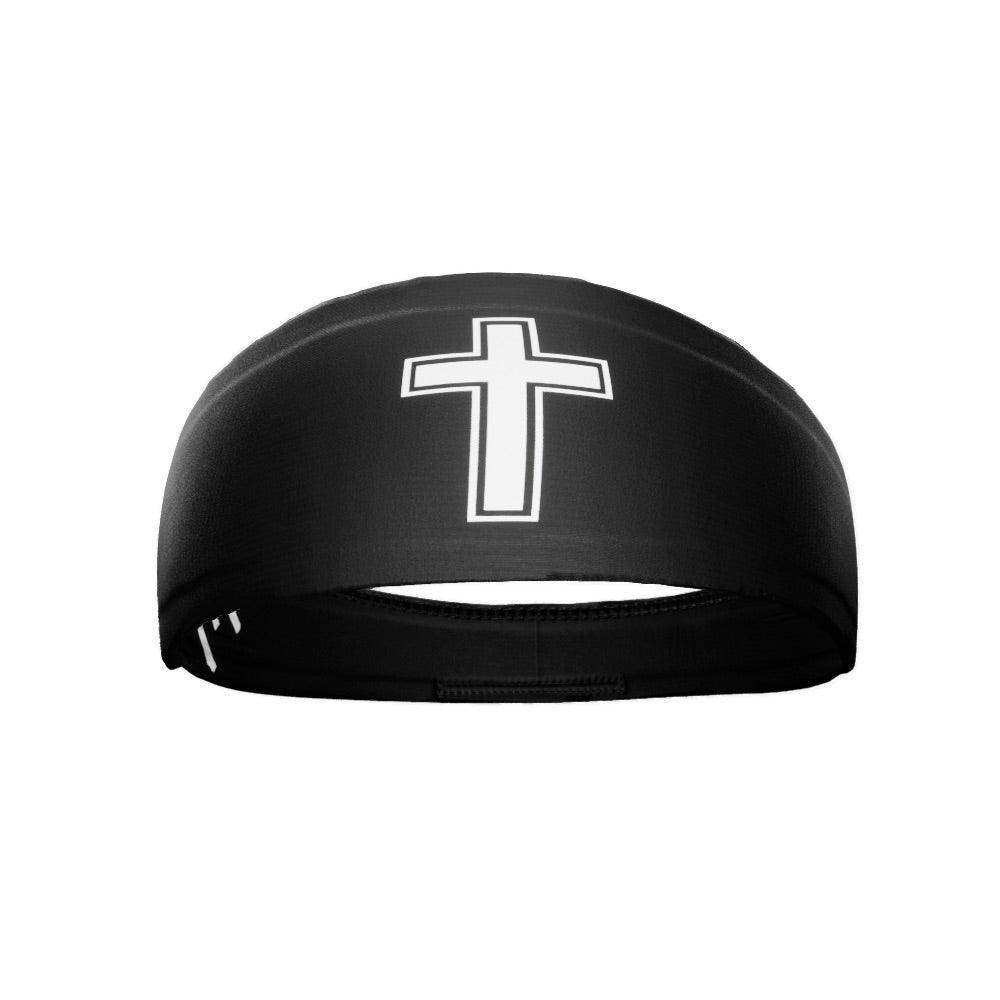 Faith Cross Black Headband - Skoutley Outdoors LLC