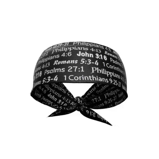 Black Bible Verse Tie Headband - Skoutley Outdoors LLC