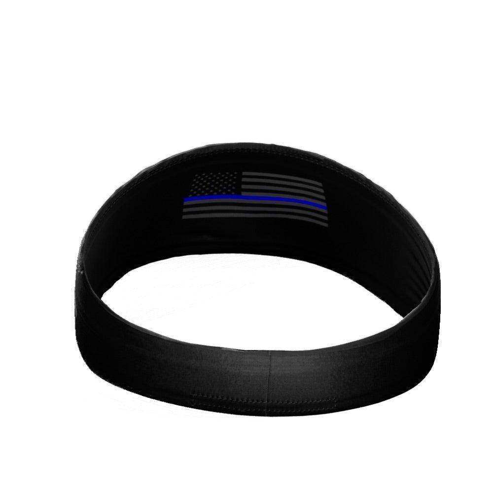 Tactical Thin Blue Line USA Flag Headband - Skoutley Outdoors LLC