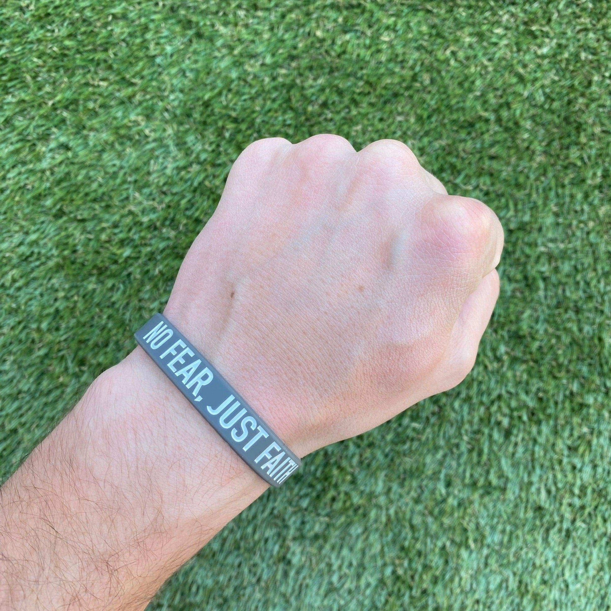 NO FEAR, JUST FAITH Wristband - Skoutley Outdoors LLC