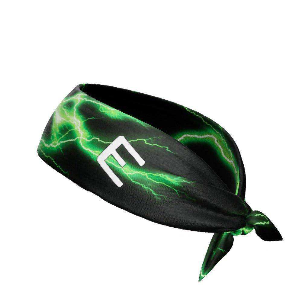 Green Lightning Tie Headband - Skoutley Outdoors LLC