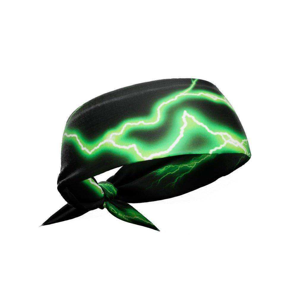 Green Lightning Tie Headband - Skoutley Outdoors LLC