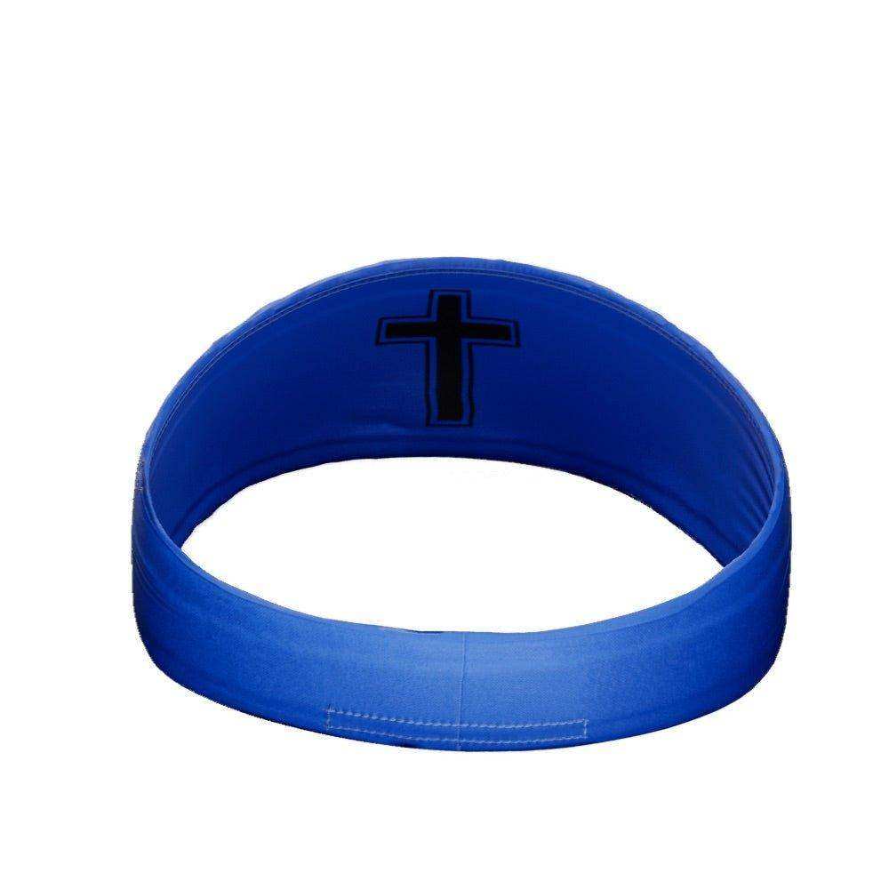 Faith Cross Blue Headband - Skoutley Outdoors LLC