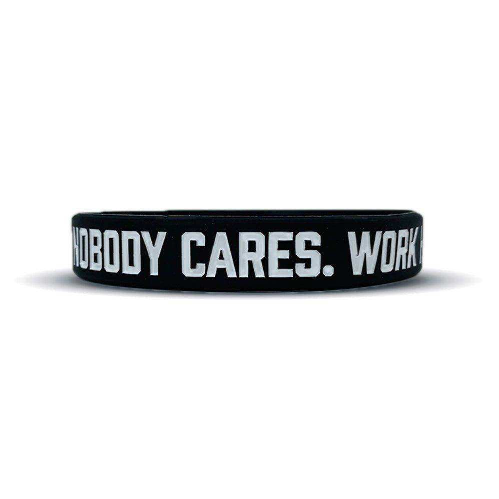 NOBODY CARES. WORK HARDER. Wristband - Skoutley Outdoors LLC