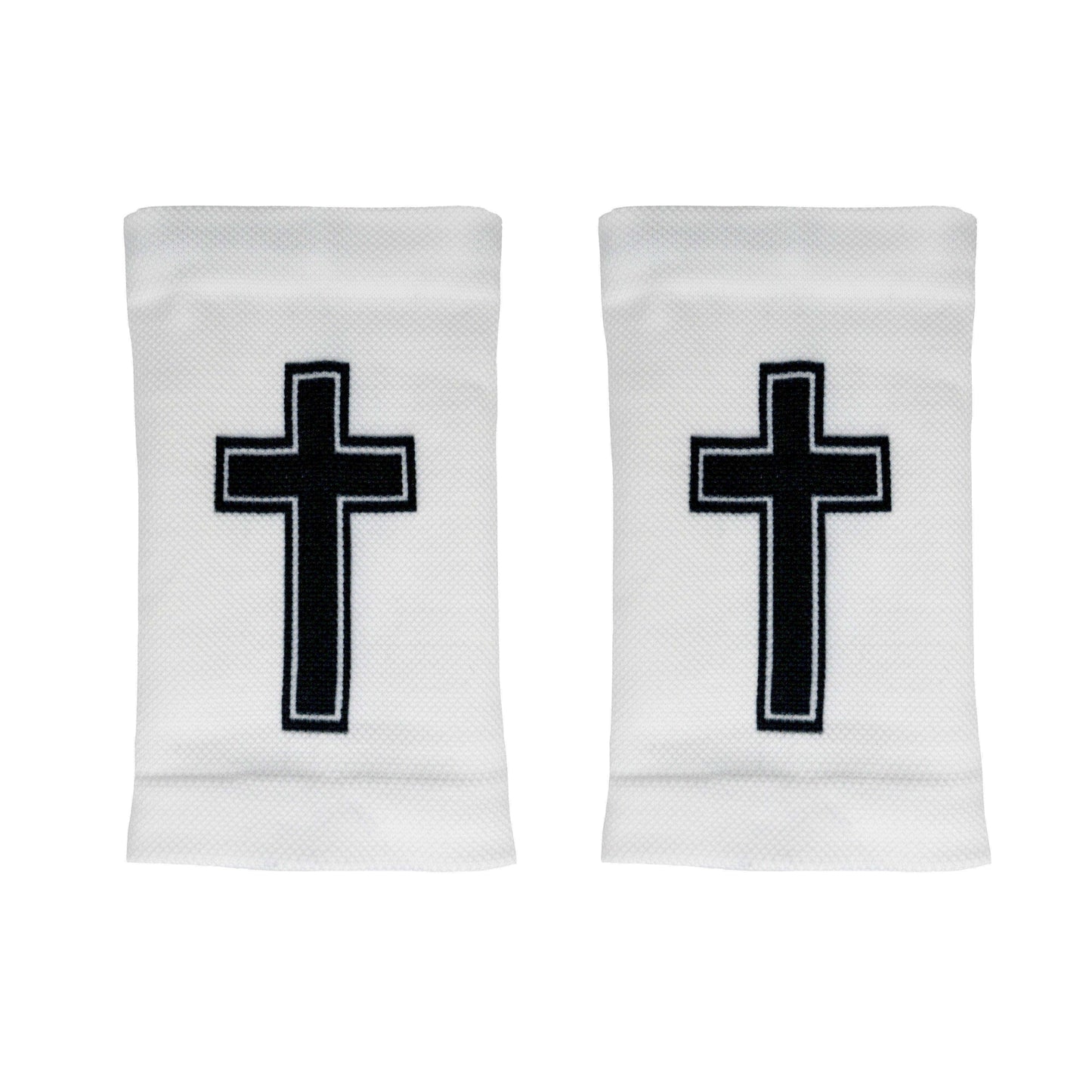 Faith Cross White Wrist Support Sleeves - Skoutley Outdoors LLC