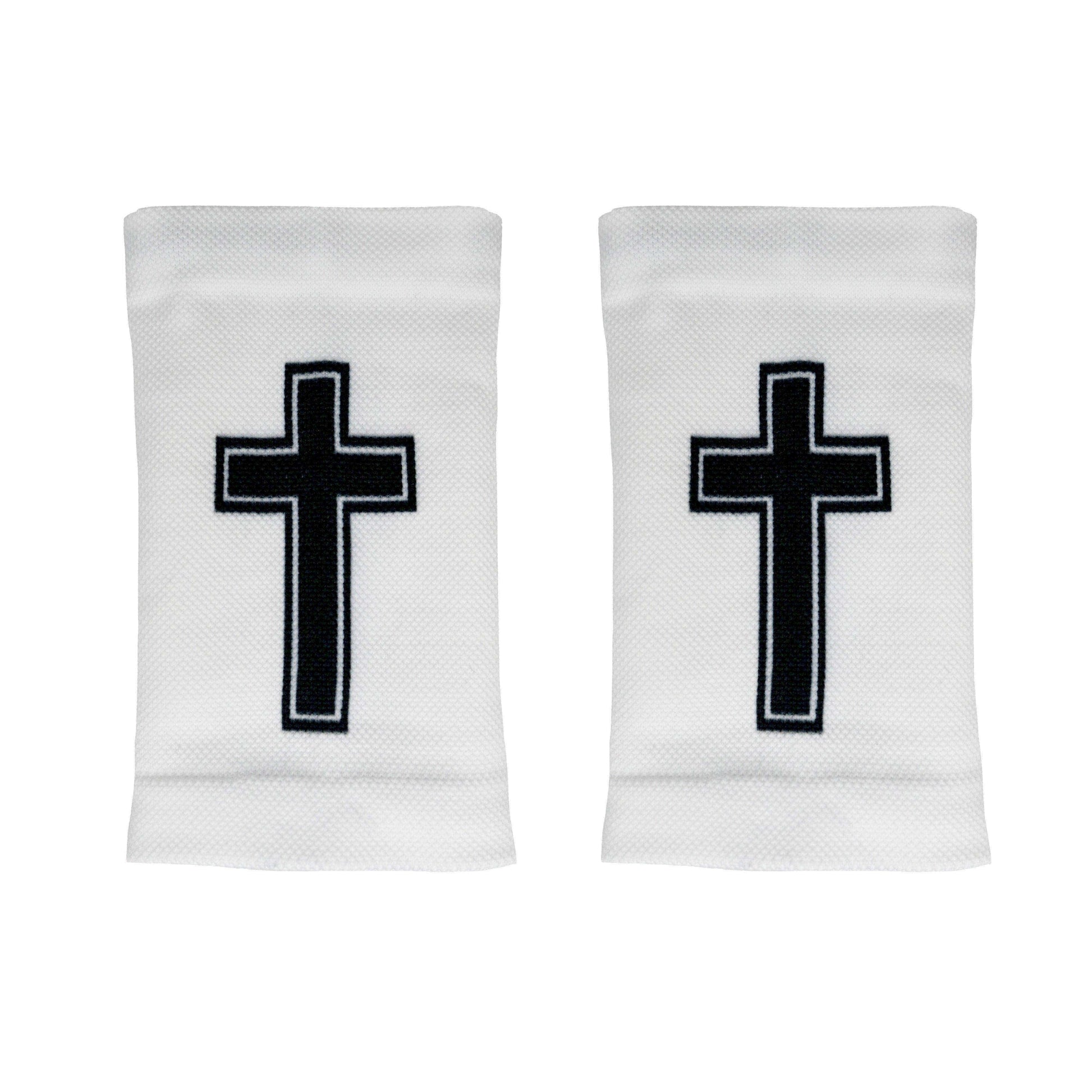 Faith Cross White Wrist Support Sleeves - Skoutley Outdoors LLC