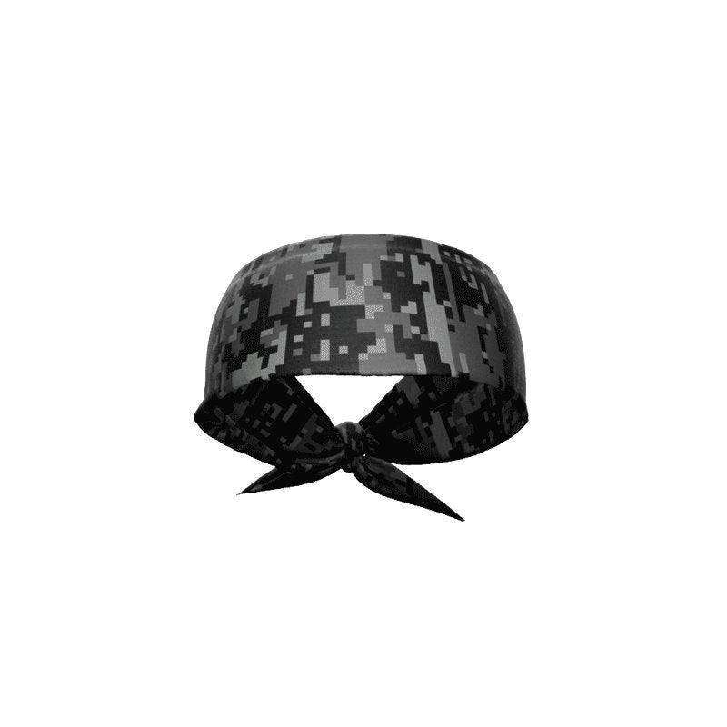 Black Digi Camo Tie Headband - Skoutley Outdoors LLC