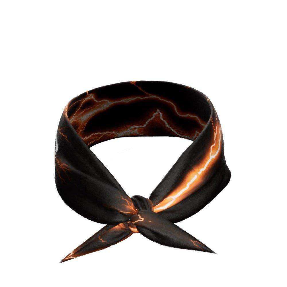 Orange Lightning Tie Headband - Skoutley Outdoors LLC