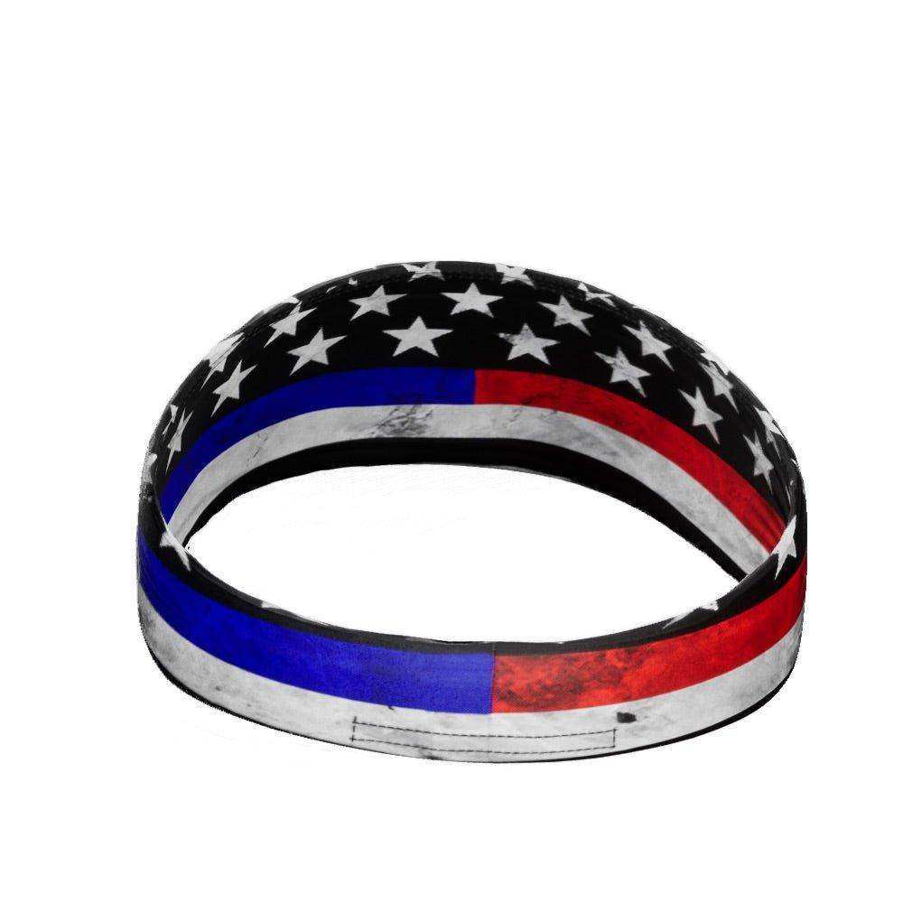 Thin Red and Blue Line Headband - Skoutley Outdoors LLC