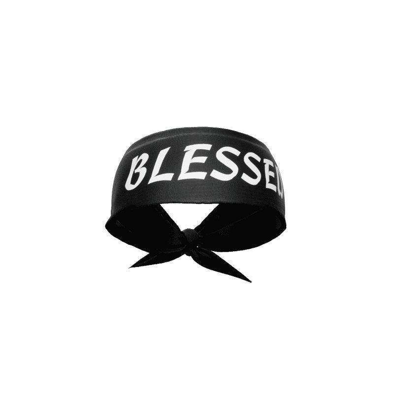 Black BLESSED Tie Headband - Skoutley Outdoors LLC