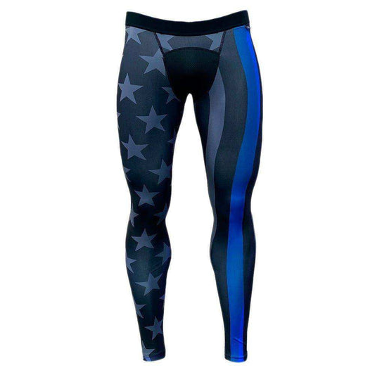 Thin Blue Line Compression Tights - Skoutley Outdoors LLC