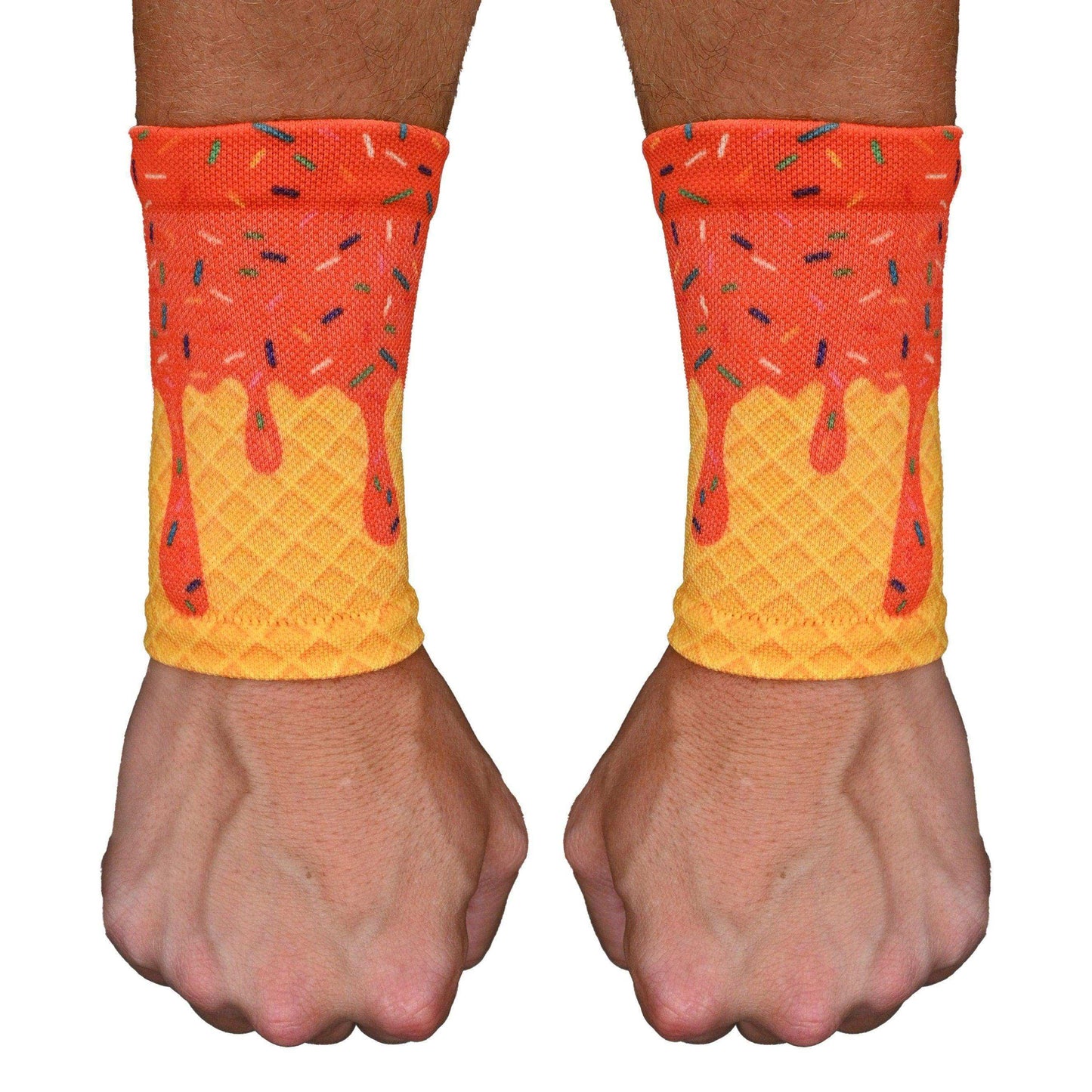 Orange Ice Cream Wrist Support Sleeves - Skoutley Outdoors LLC