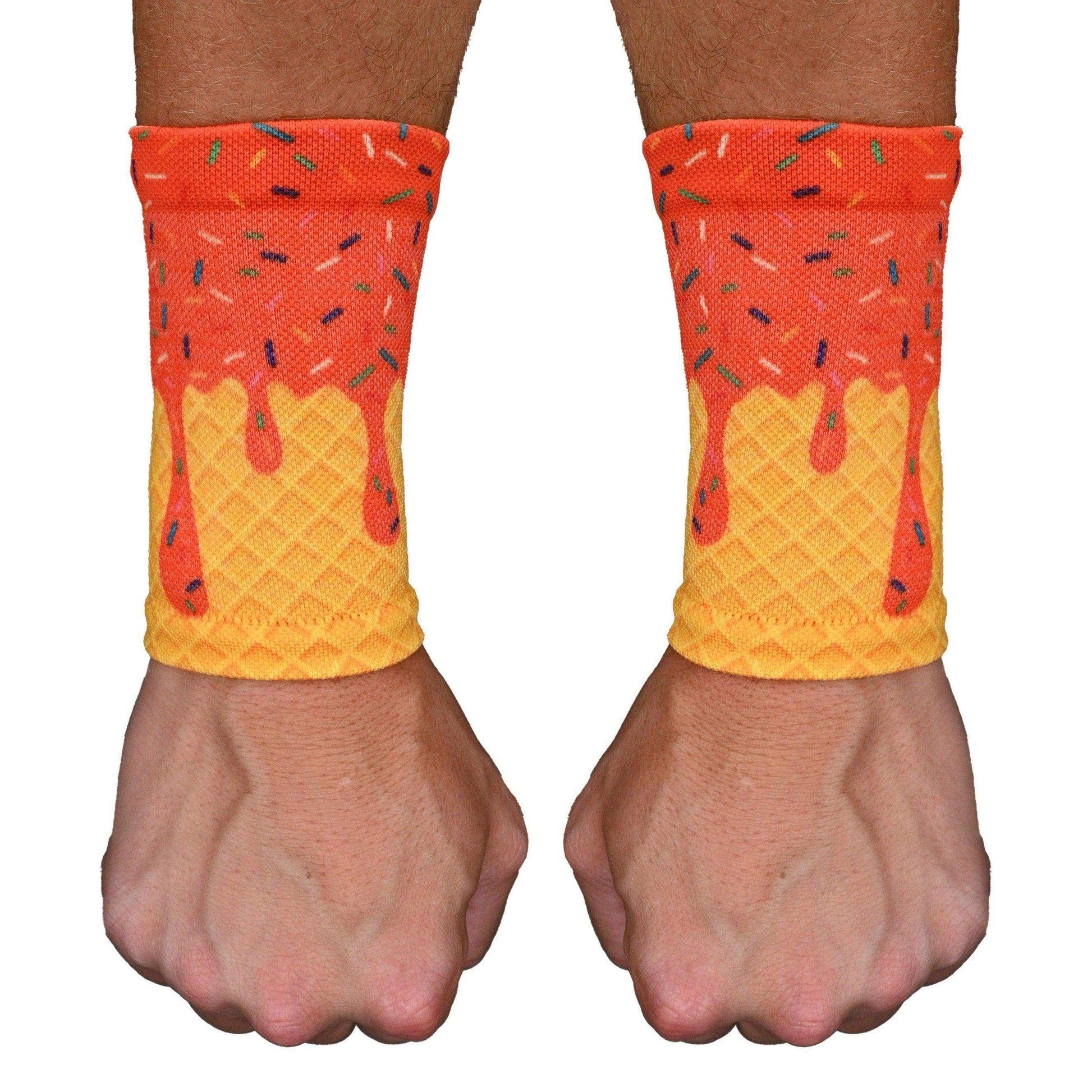 Orange Ice Cream Wrist Support Sleeves - Skoutley Outdoors LLC