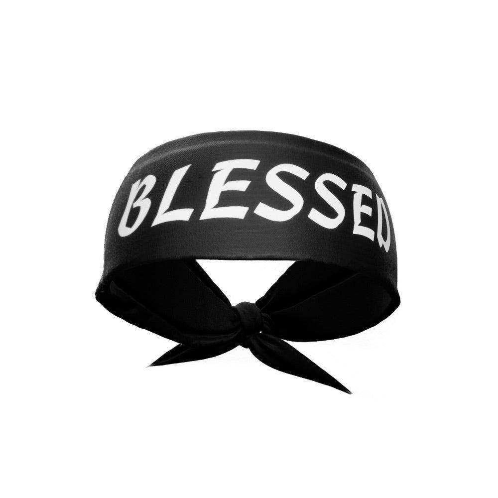 Black BLESSED Tie Headband - Skoutley Outdoors LLC