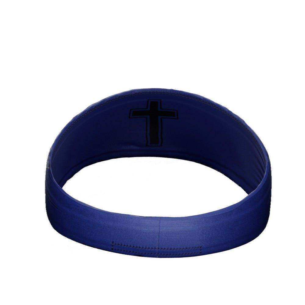 Faith Cross Navy Headband - Skoutley Outdoors LLC