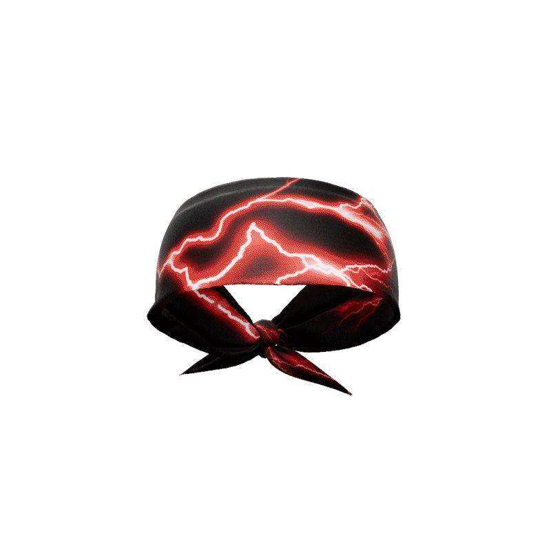 Red Lightning Tie Headband - Skoutley Outdoors LLC