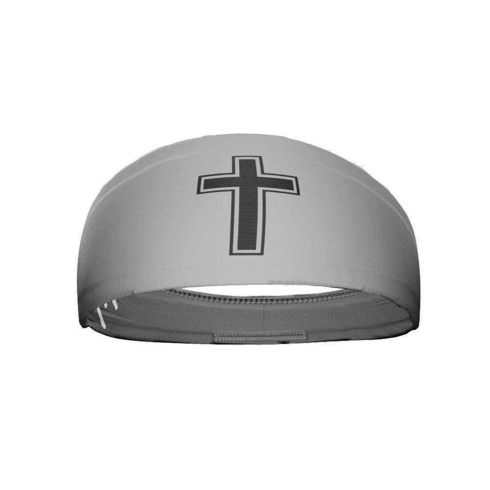 Faith Cross Grey Headband - Skoutley Outdoors LLC