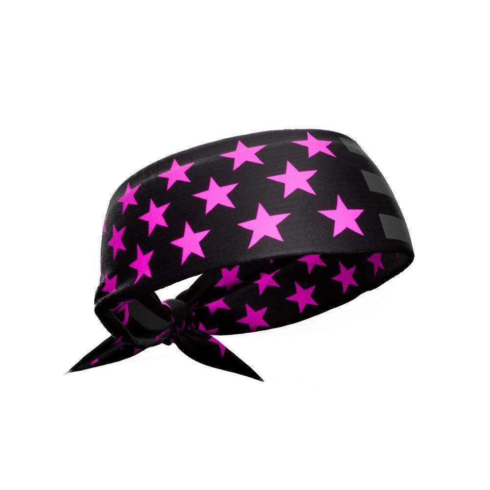 Shadow USA Flag - Breast Cancer Awareness Tie Headband - Skoutley Outdoors LLC